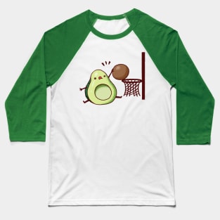 Avocado Dunk (Avocadunk) Baseball T-Shirt